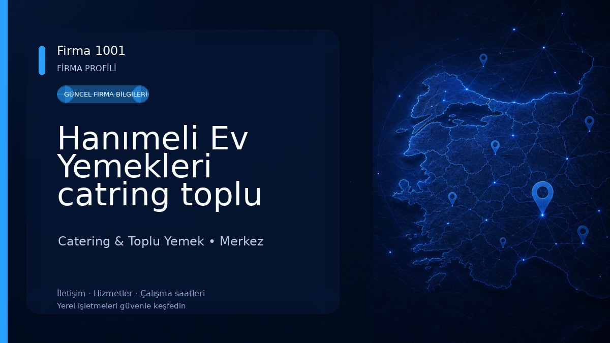Hanımeli Ev Yemekleri catring toplu yemek hizmetleri