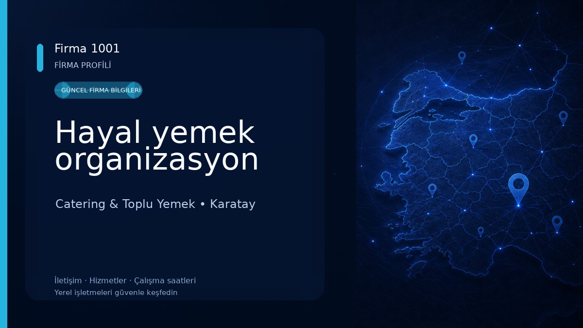 Hayal yemek organizasyon