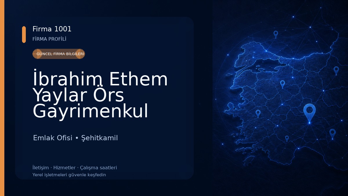 İbrahim Ethem Yaylar Örs Gayrimenkul