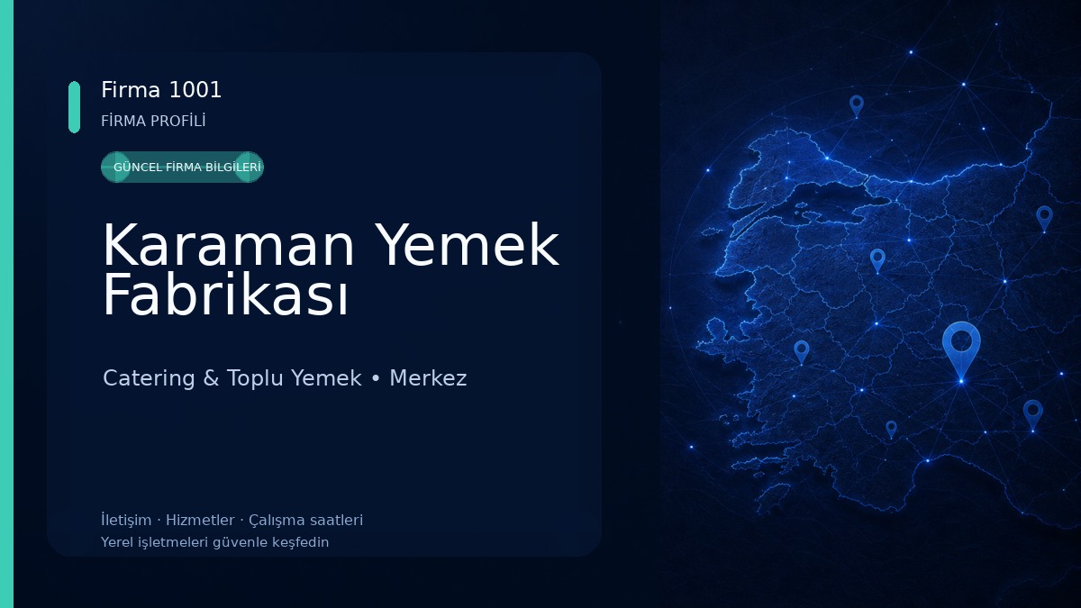 Karaman Yemek Fabrikası