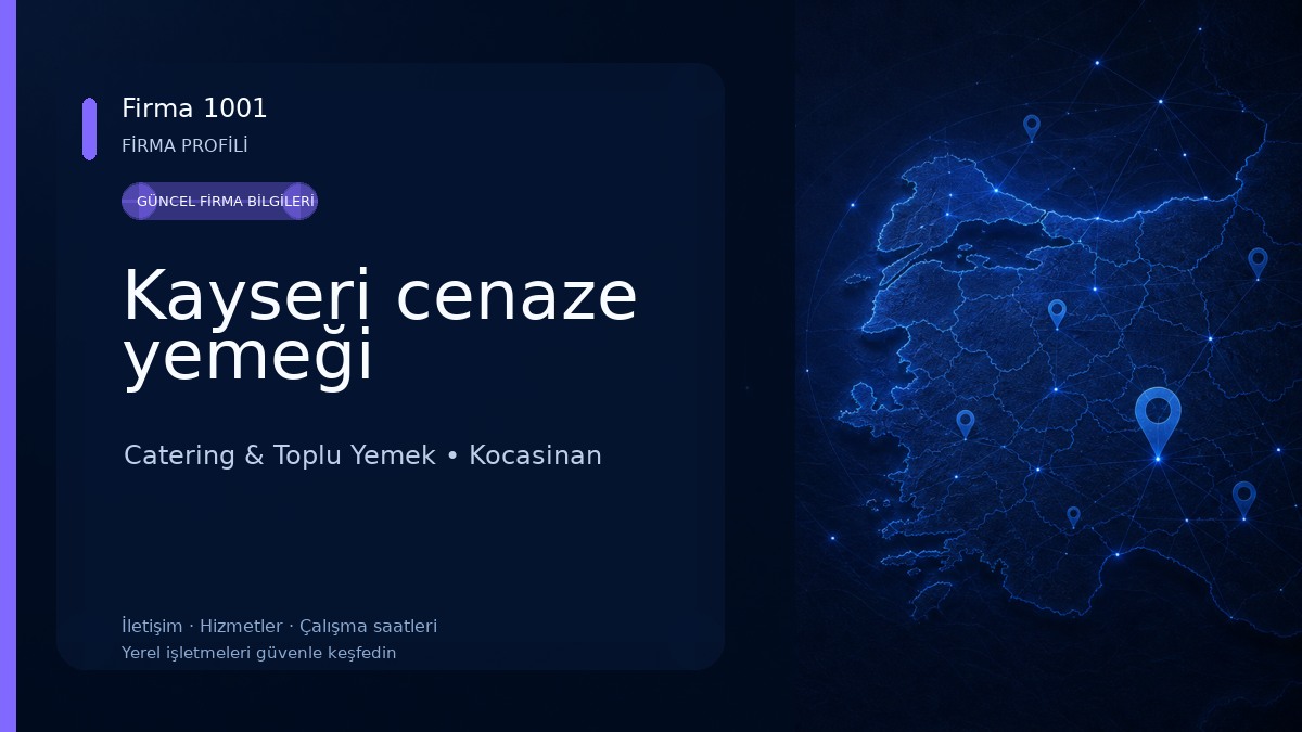 Kayseri cenaze yemeği