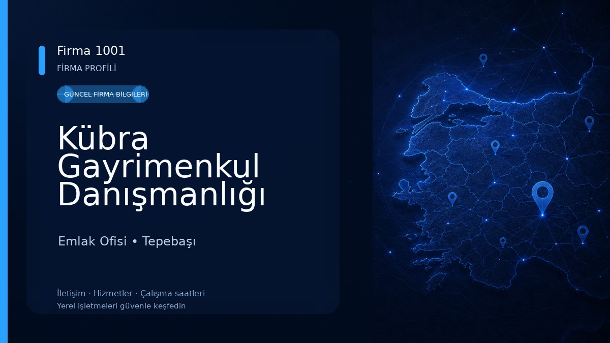 Kübra Gayrimenkul Danışmanlığı Profesyonel Yöneticilik Hizmetleri