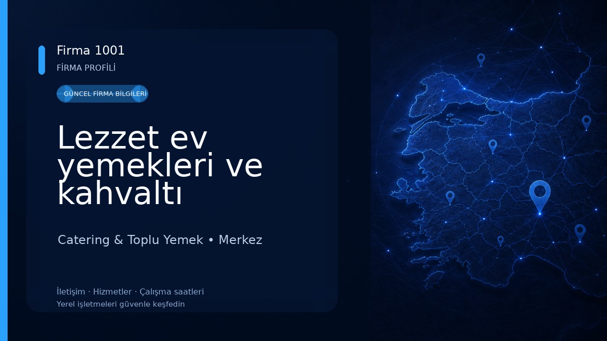 Lezzet ev yemekleri ve kahvaltı
