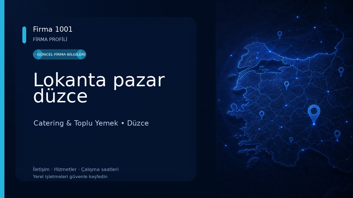 Lokanta pazar düzce