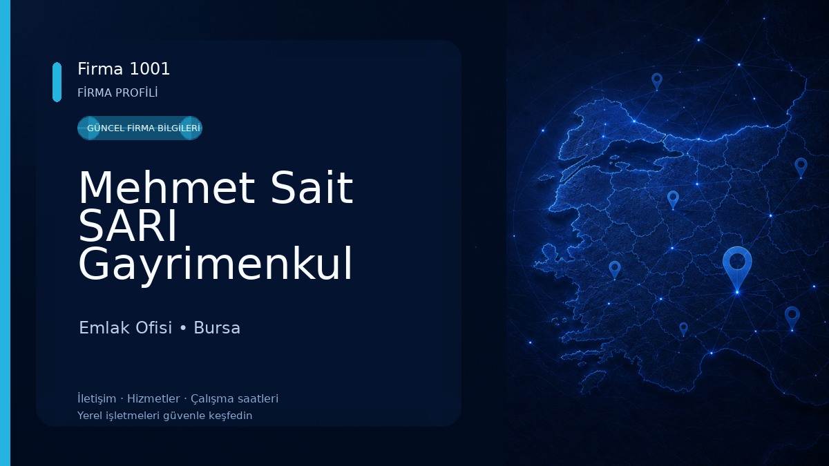 Mehmet Sait SARI Gayrimenkul Yatırım Danışmanlık