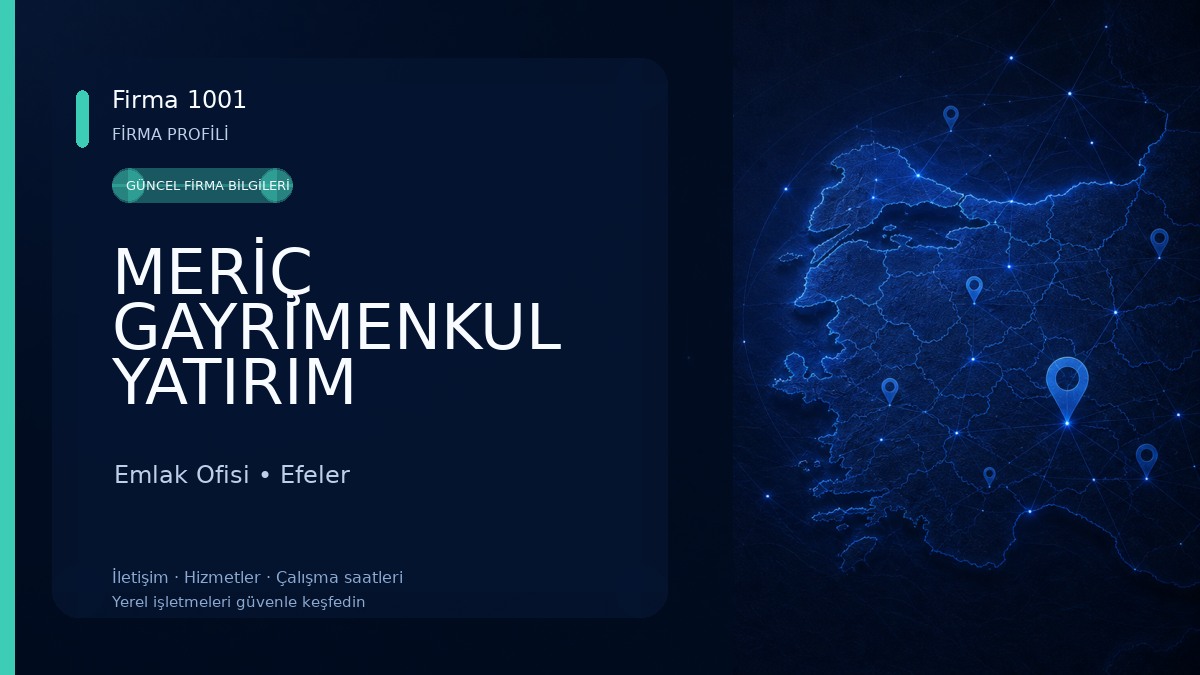 MERİÇ GAYRİMENKUL YATIRIM DANIŞMANLIK AYDIN