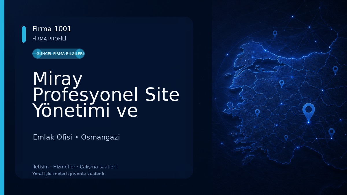 Miray Profesyonel Site Yönetimi ve Danışmanlık Hizmetleri