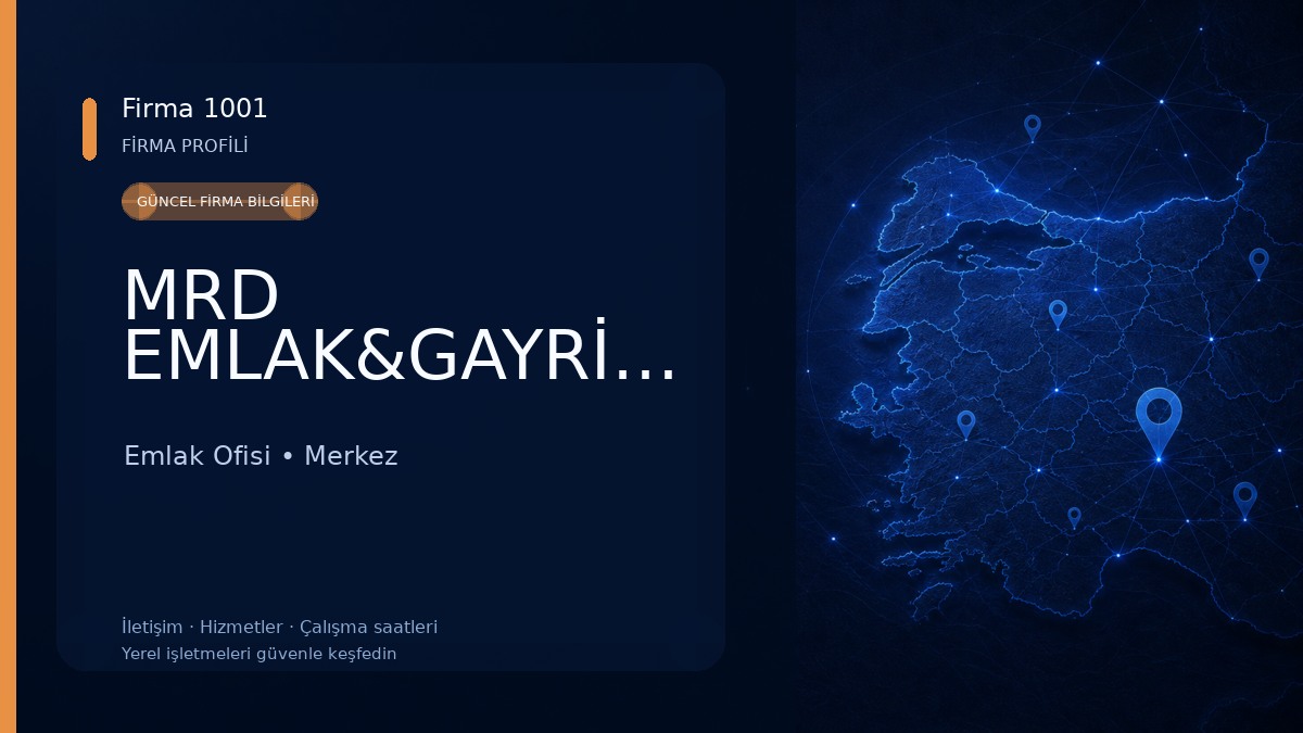 MRD EMLAK&GAYRİMENKUL