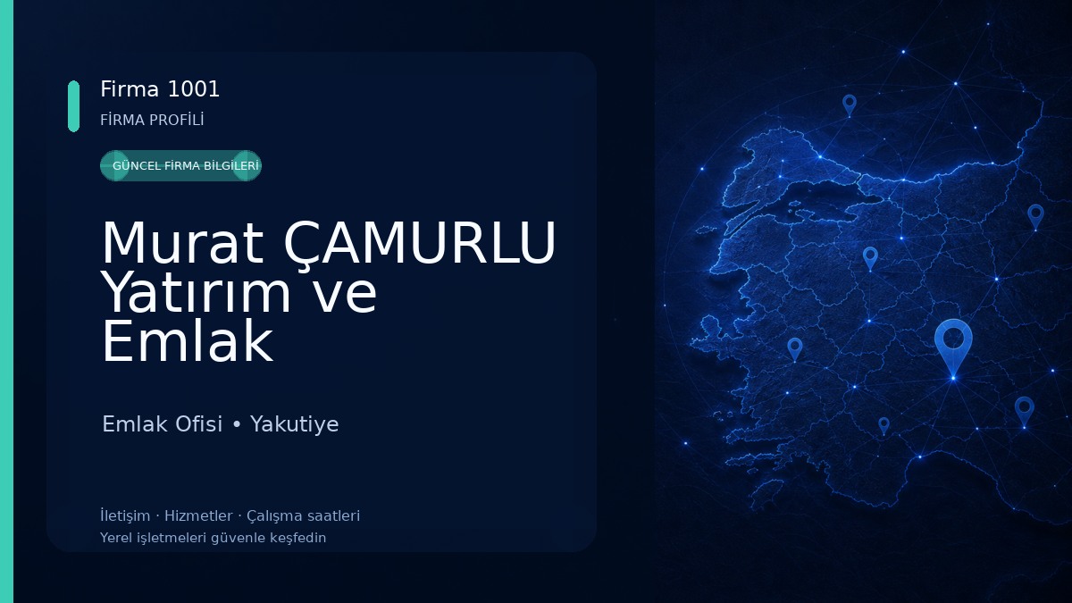 Murat ÇAMURLU Yatırım ve Emlak Danışmanı
