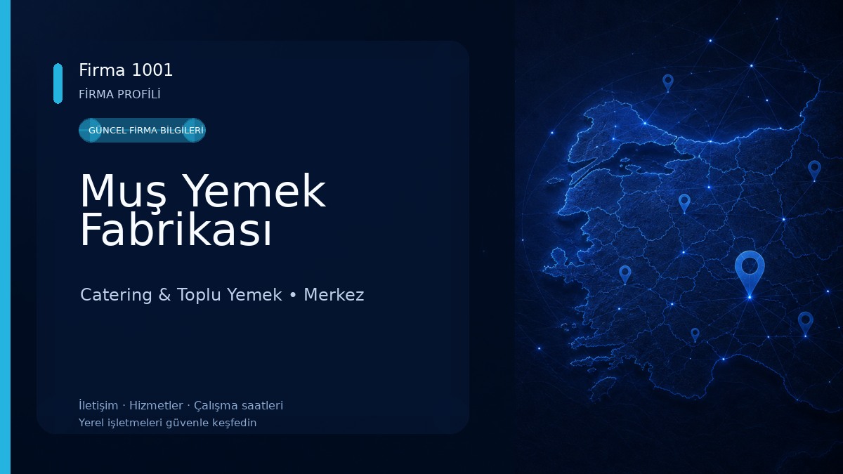 Muş Yemek Fabrikası