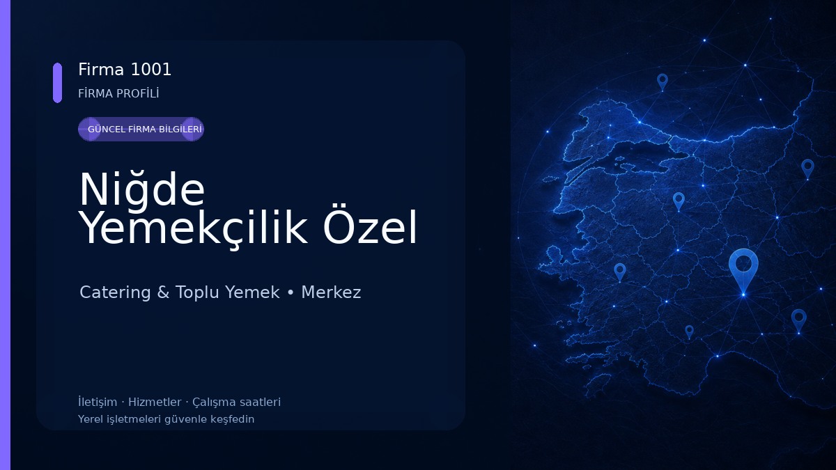 Niğde Yemekçilik Özel