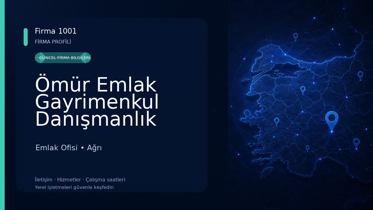 Ömür Emlak Gayrimenkul Danışmanlık Ağrı