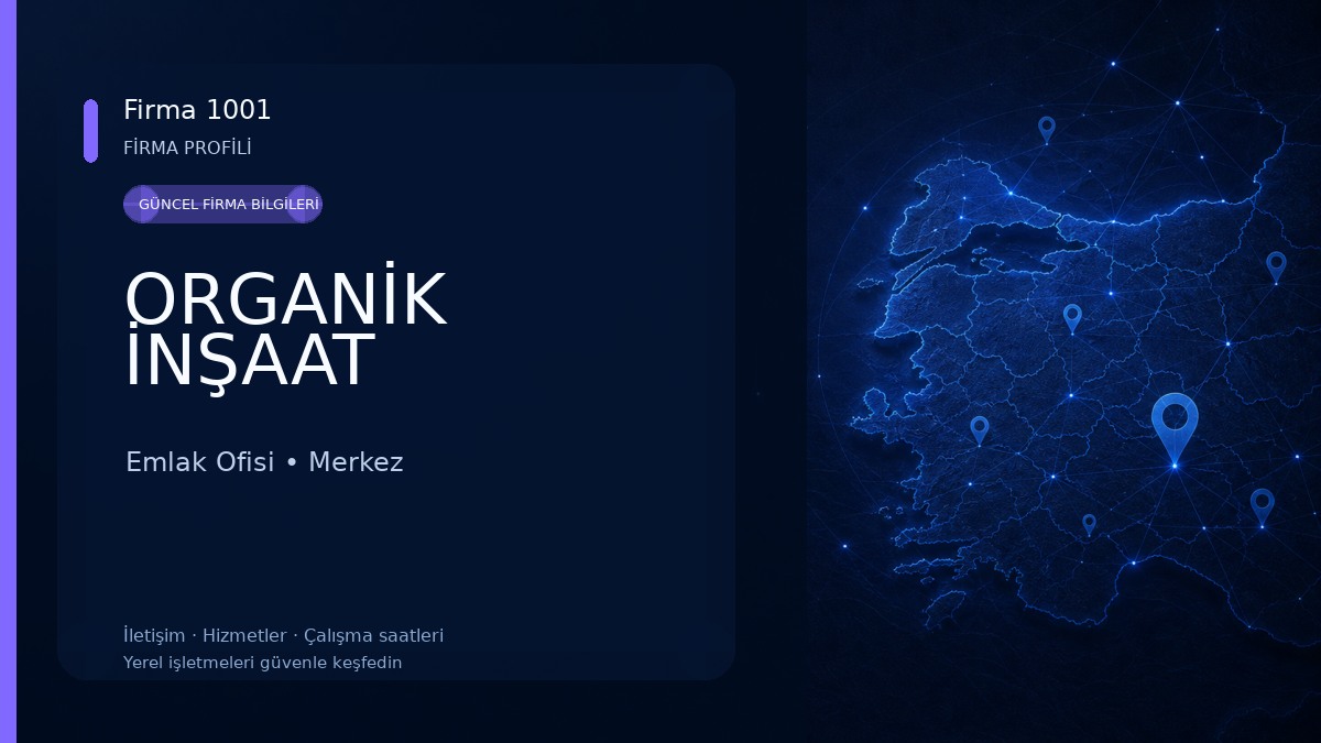 ORGANİK İNŞAAT