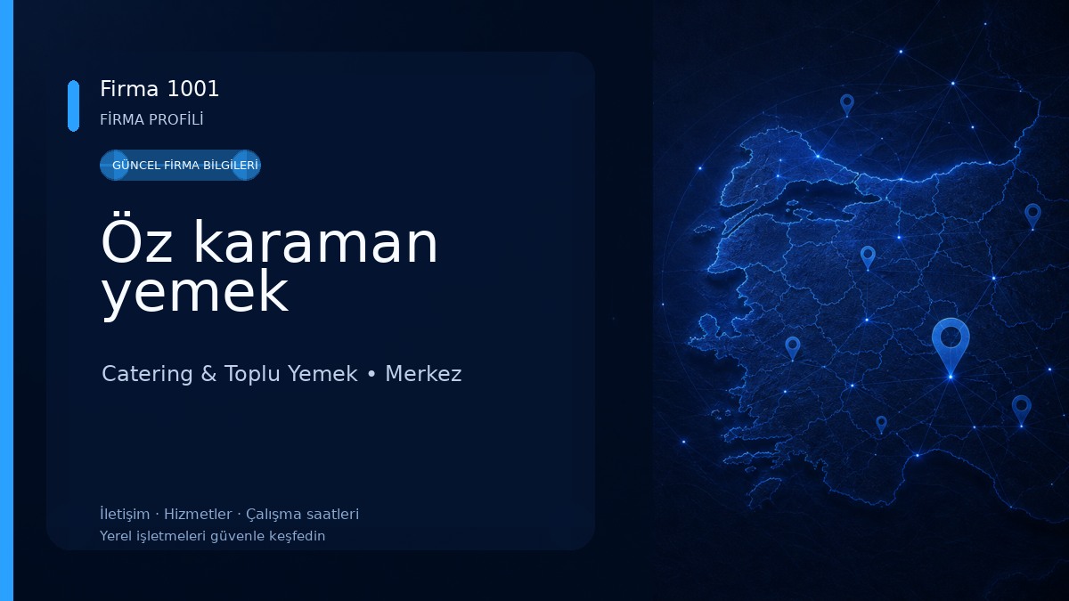 Öz karaman yemek