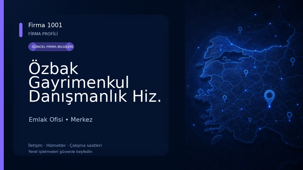 Özbak Gayrimenkul Danışmanlık Hiz.