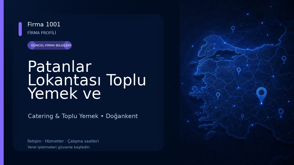 Patanlar Lokantası Toplu Yemek ve Catering Hizmetleri