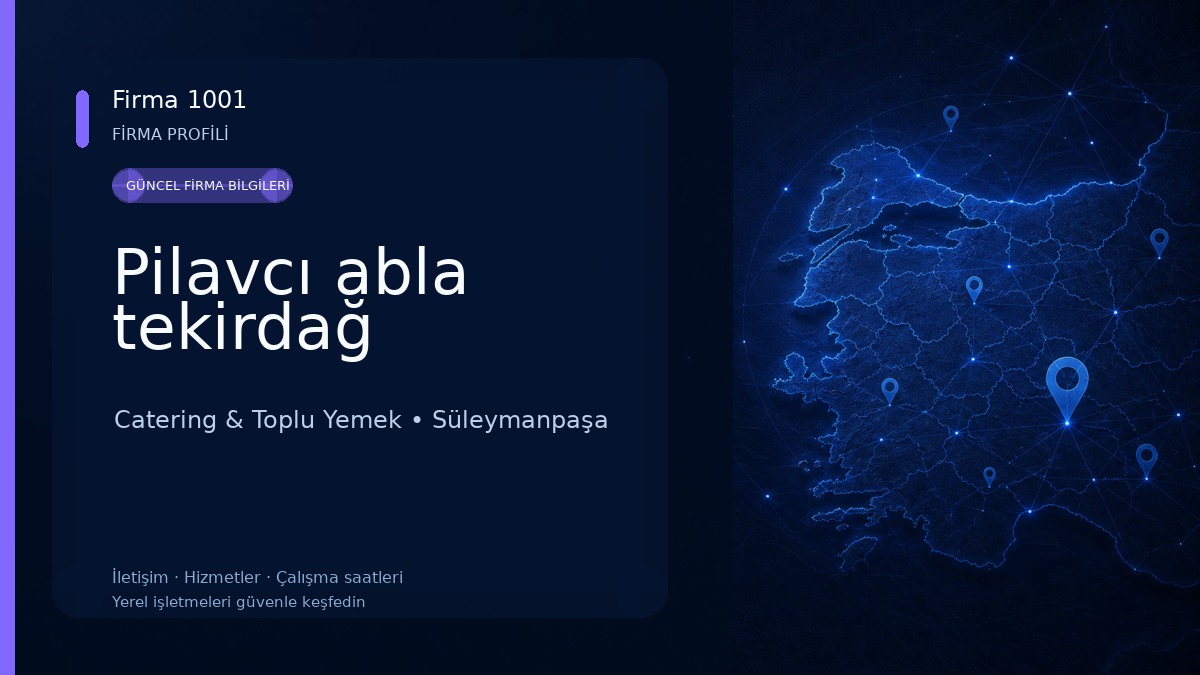 Pilavcı abla tekirdağ