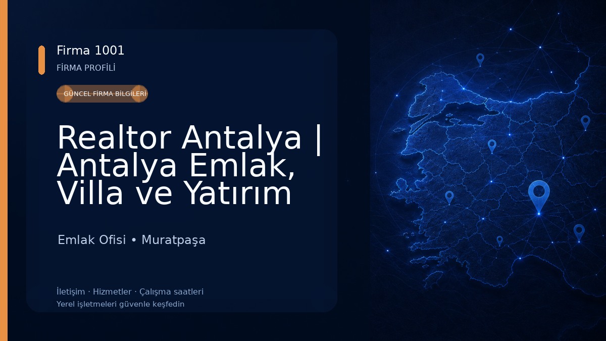 Realtor Antalya | Antalya Emlak, Villa ve Yatırım