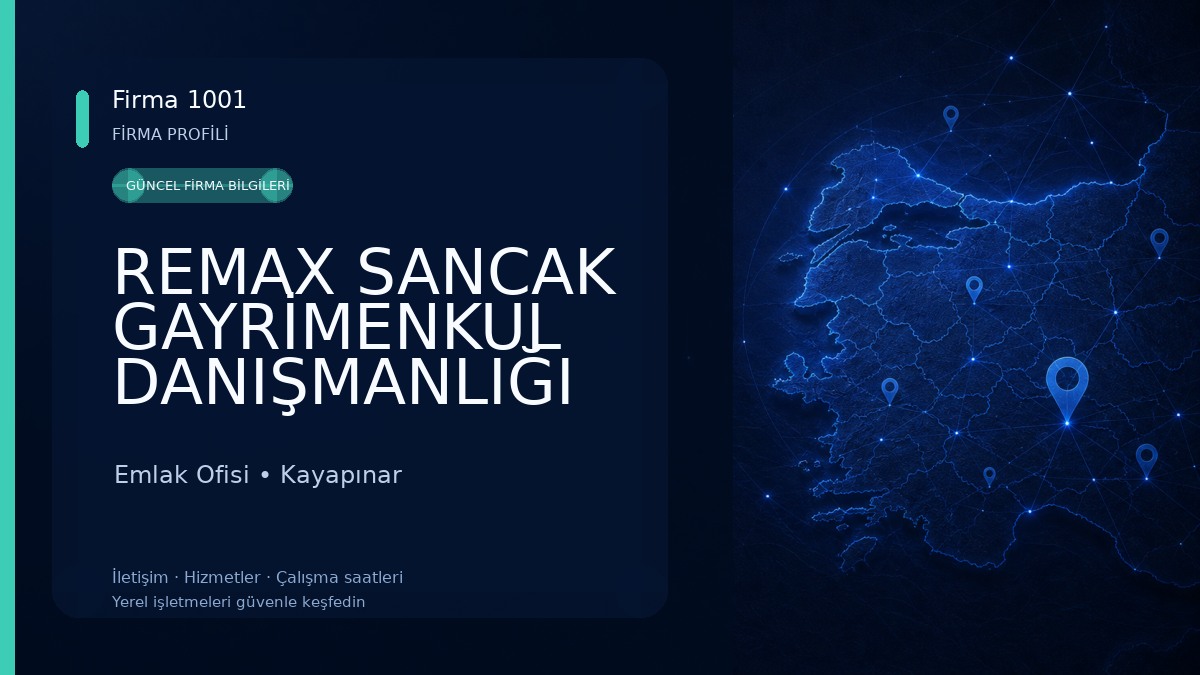 REMAX SANCAK GAYRİMENKUL DANIŞMANLIĞI