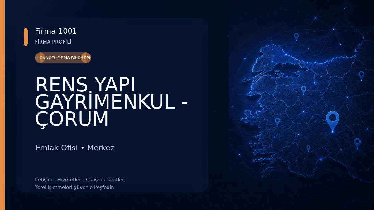 RENS YAPI GAYRİMENKUL - ÇORUM