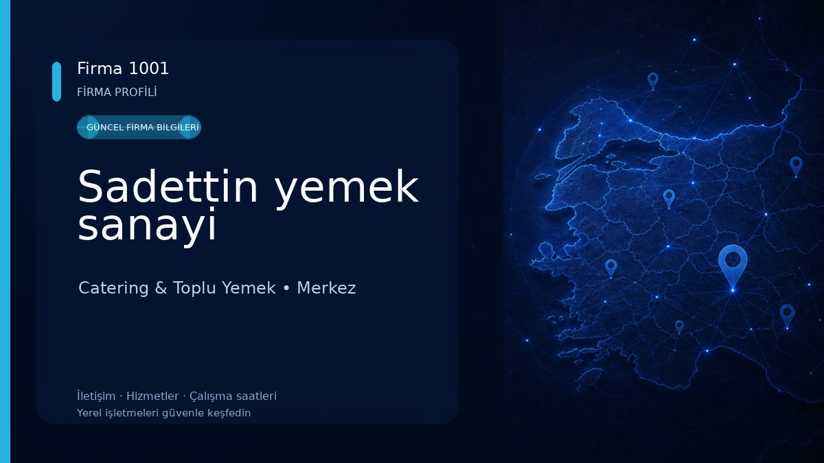Sadettin yemek sanayi