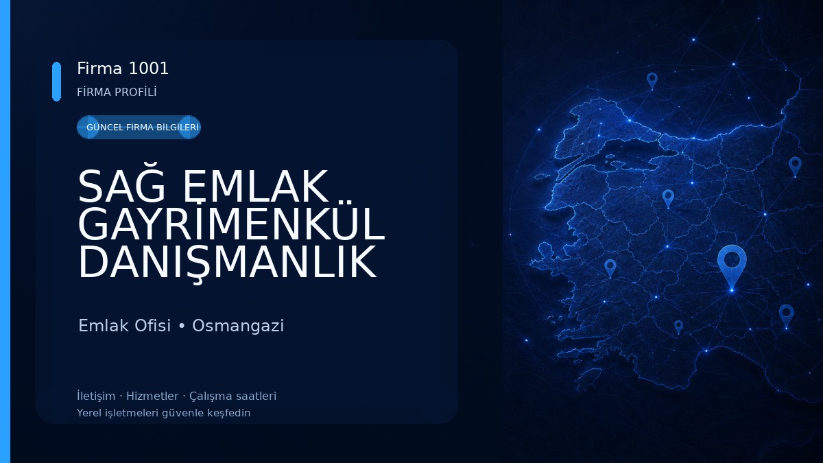 SAĞ EMLAK GAYRİMENKÜL DANIŞMANLIK HİZMETLERİ