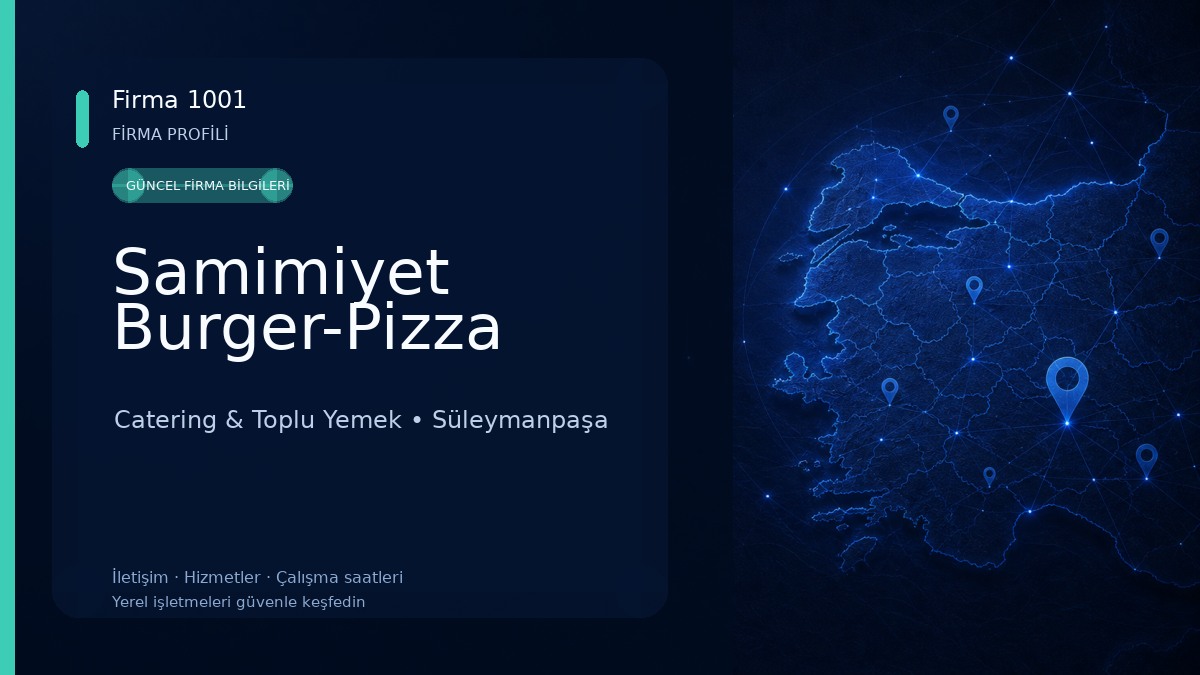 Samimiyet Burger-Pizza