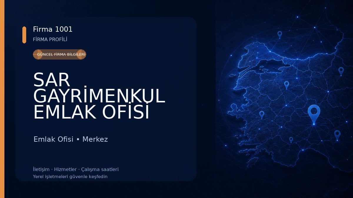 SAR GAYRİMENKUL EMLAK OFİSİ