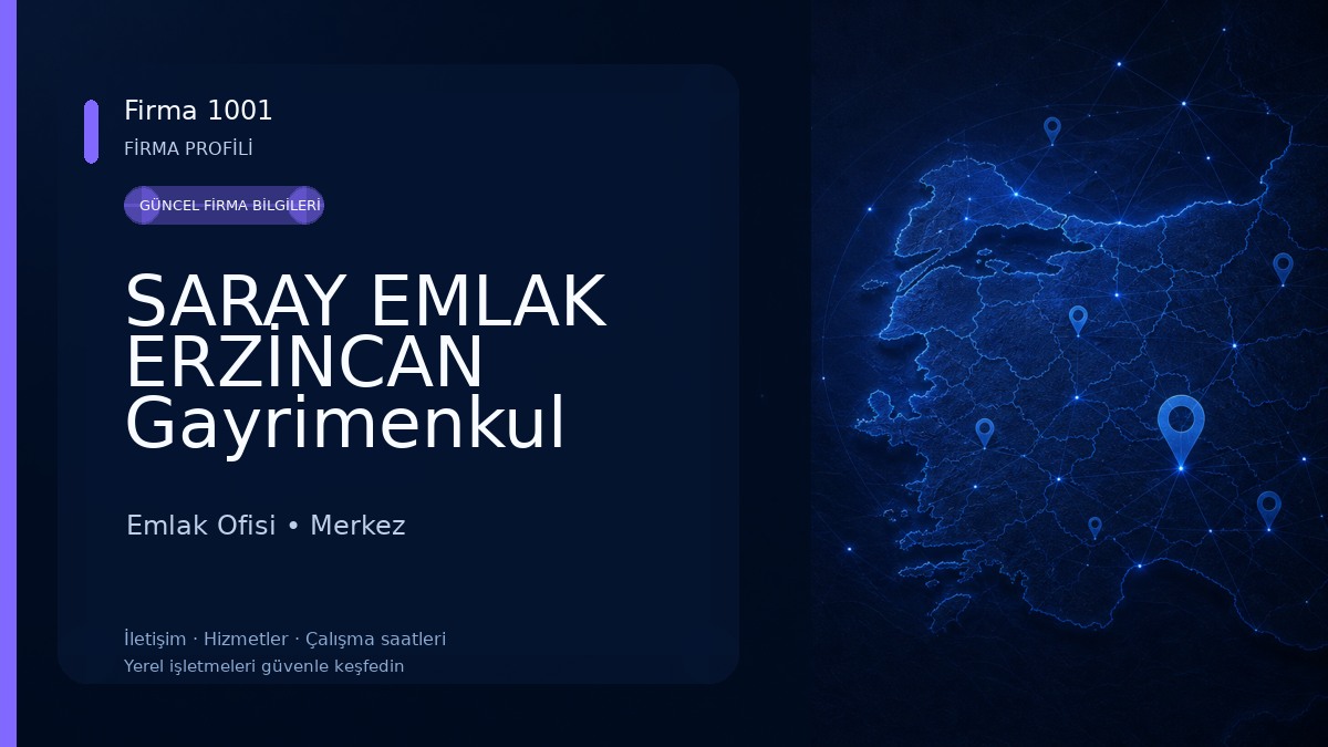 SARAY EMLAK ERZİNCAN Gayrimenkul Yatırım Danışmanlığı