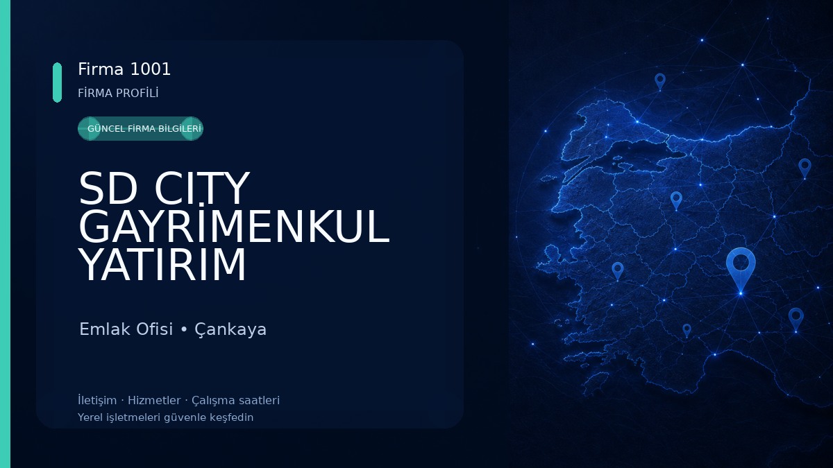 SD CITY GAYRİMENKUL YATIRIM DANIŞMANLIĞI