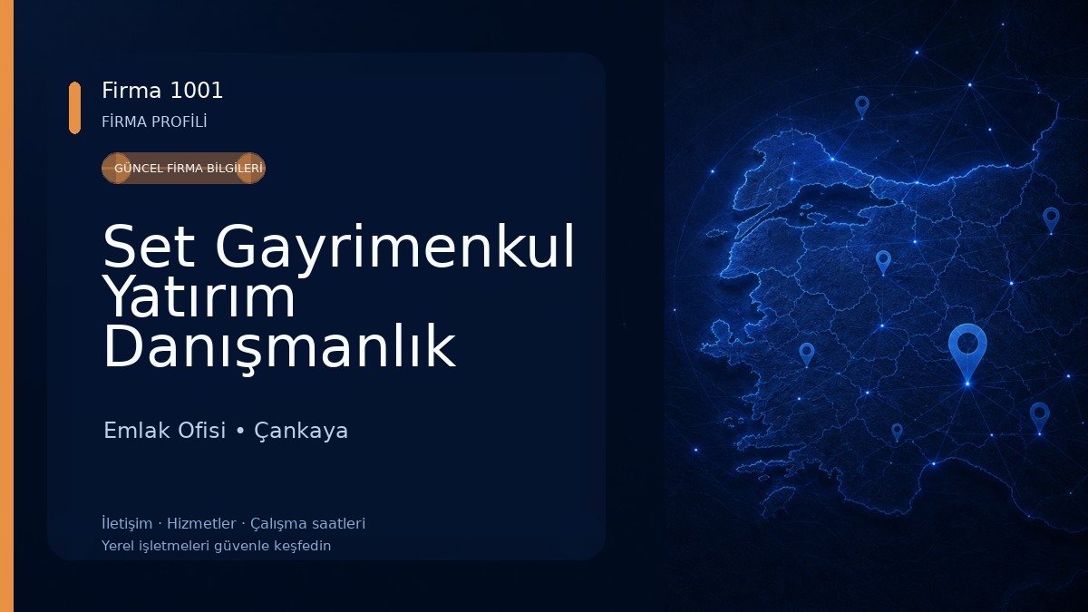 Set Gayrimenkul Yatırım Danışmanlık Hizmetleri