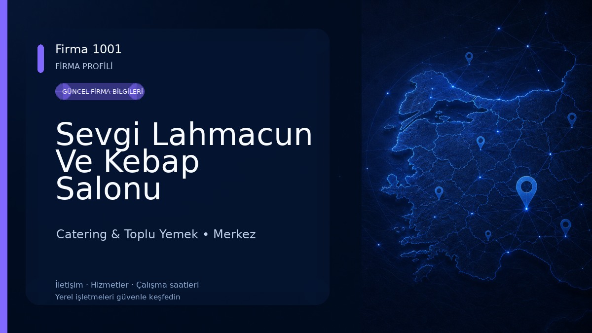 Sevgi Lahmacun Ve Kebap Salonu