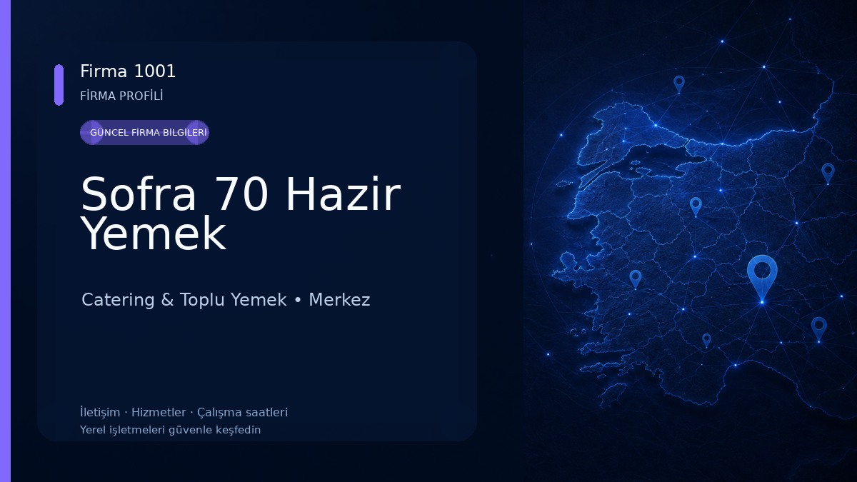 Sofra 70 Hazir Yemek