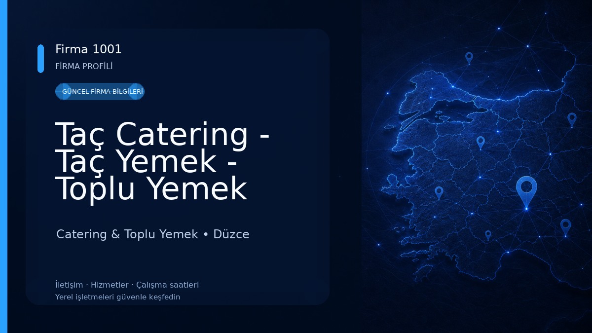 Taç Catering - Taç Yemek - Toplu Yemek Hizmetleri
