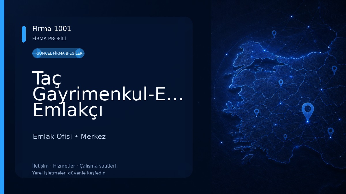 Taç Gayrimenkul-Edirne Emlakçı