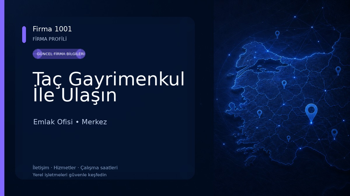 Taç Gayrimenkul İle Ulaşın