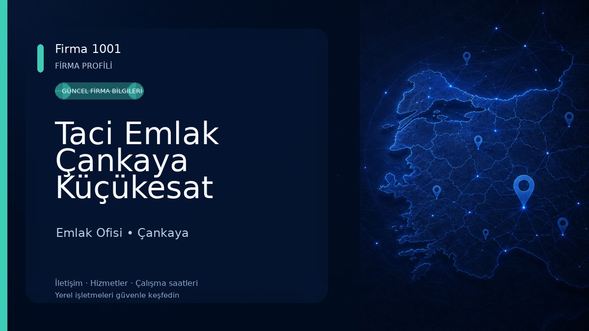 Taci Emlak Çankaya Küçükesat Seyranbağları Ankara