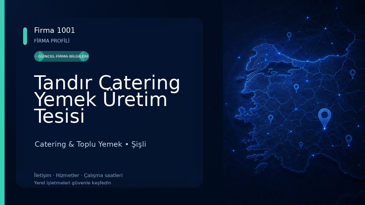 Tandır Catering Yemek Üretim Tesisi