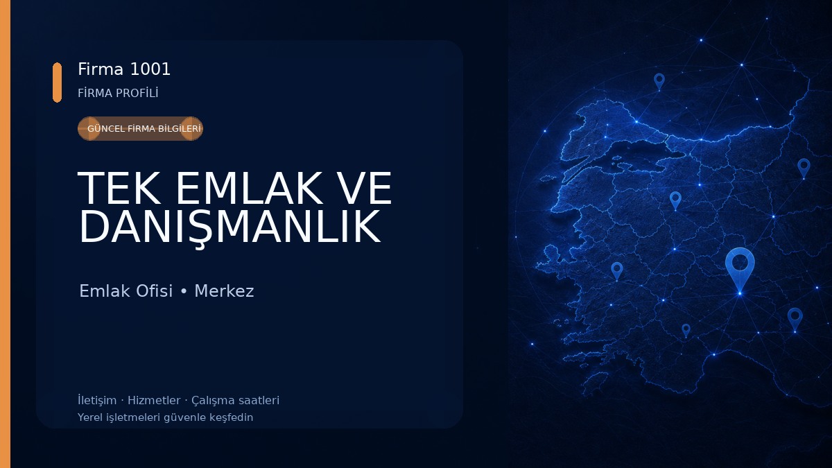 TEK EMLAK VE DANIŞMANLIK