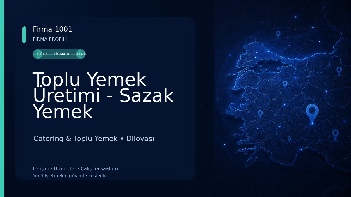 Toplu Yemek Üretimi - Sazak Yemek