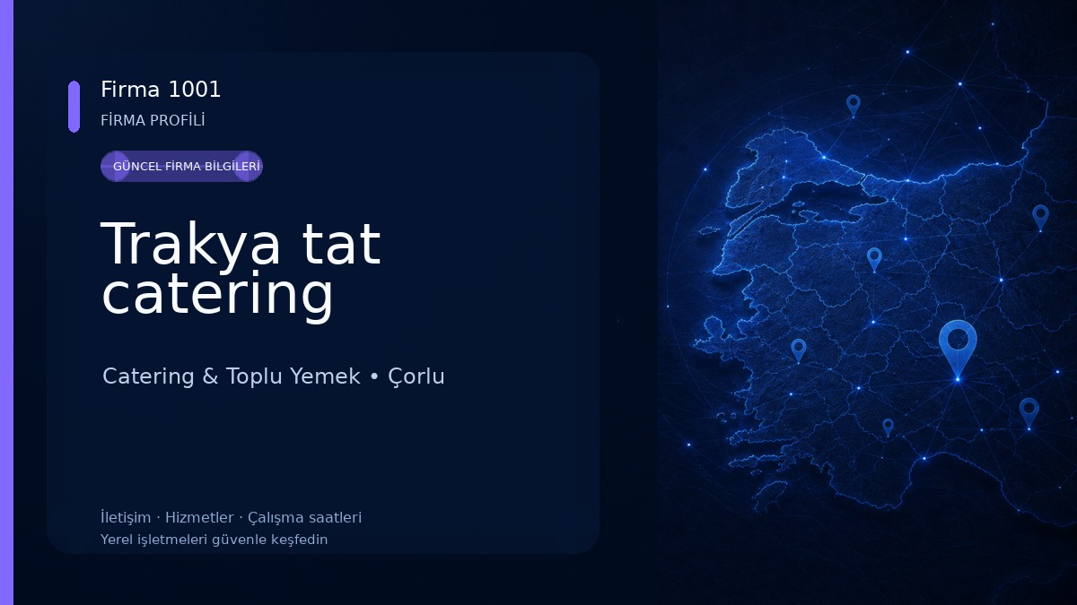 Trakya tat catering