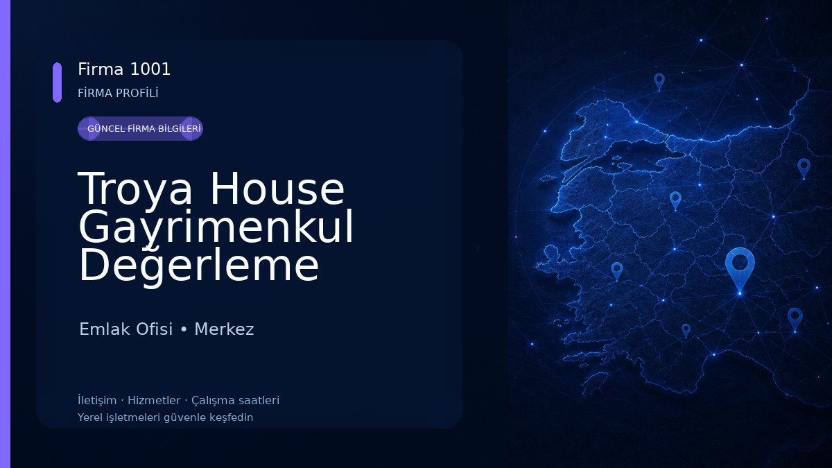 Troya House Gayrimenkul Değerleme Hukuk Danışmanlığı