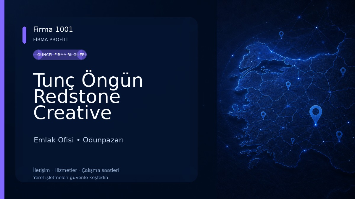 Tunç Öngün Redstone Creative Gayrimenkul Danışmanlık