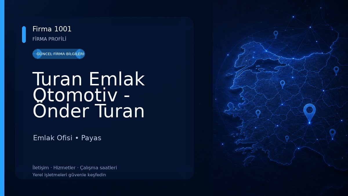Turan Emlak Otomotiv - Önder Turan