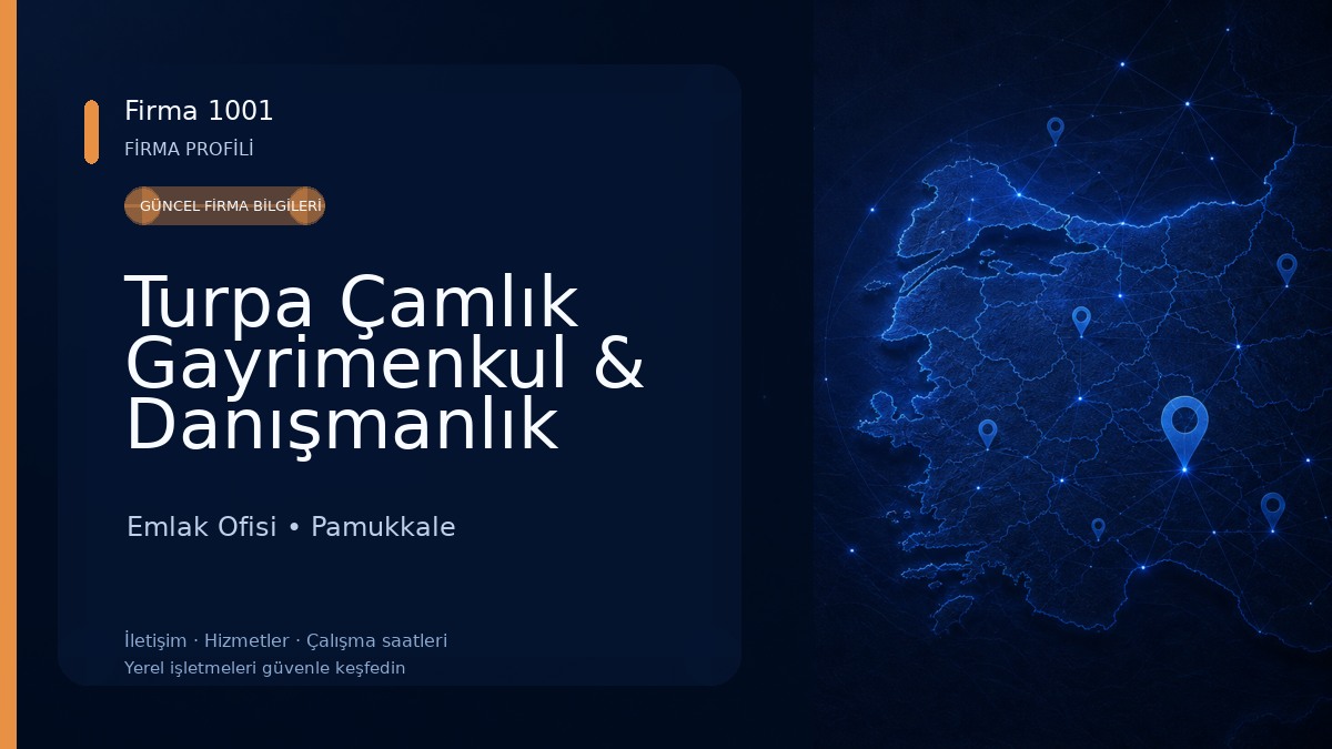 Turpa Çamlık Gayrimenkul & Danışmanlık
