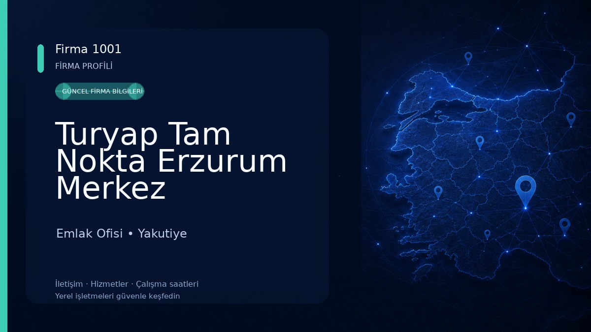 Turyap Tam Nokta Erzurum Merkez Temsilciliği