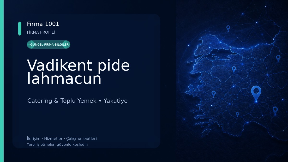 Vadikent pide lahmacun