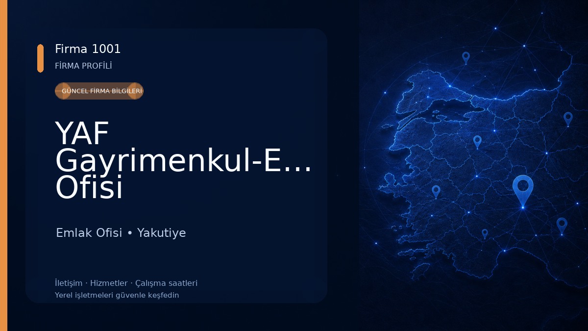 YAF Gayrimenkul-Emlak Ofisi