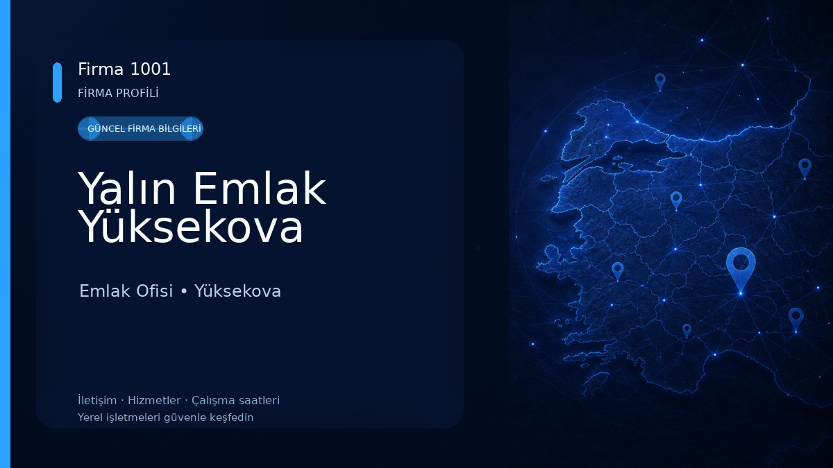 Yalın Emlak Yüksekova