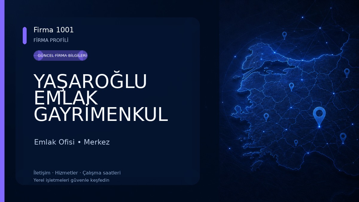 YAŞAROĞLU EMLAK GAYRİMENKUL BURDUR